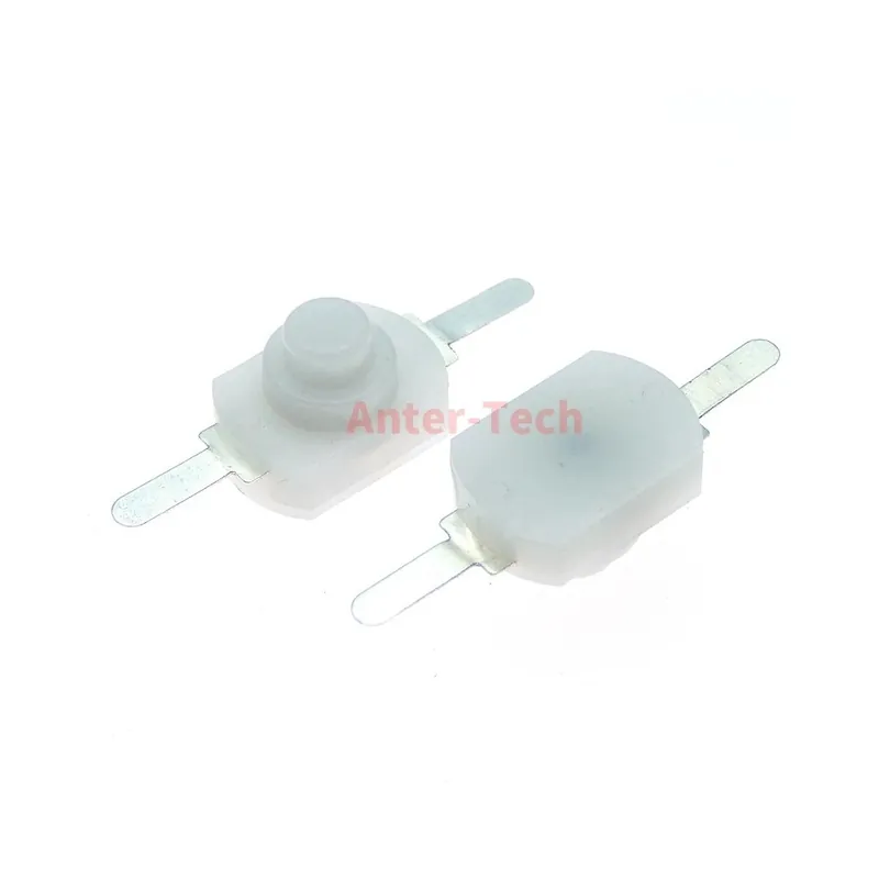Fehér-10db 12*8MM DC 30V 1A On Off Mini Nyomógombos Kapcsoló Elektromos zseblámpához 1208YD Önzáró Újdonság