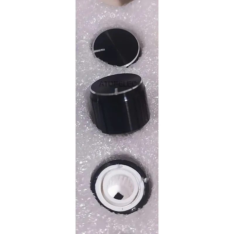 Fekete-13mm*10mm Alumínium DAC CD Erősítő Potenciométer Hangerő gomb 6mm Recézett Jó minőségű Kiárusítás