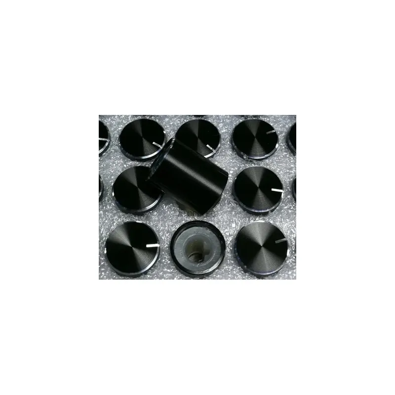 Akció Fekete-10db 13mm*16mm Alumínium DAC CD Erősítő Potenciométer Hangerő gomb 6mm D-típus tengely Jó minőségű