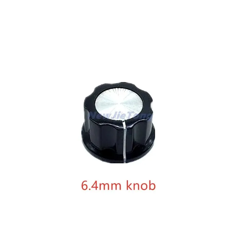 Biztonságos fizetés 6,4mm Gomb-5db MF-A103 Bakelit gomb és A03 Tárcsagomb Skálalemezes Digitális Potenciométer kupak - 3590S RV24YN